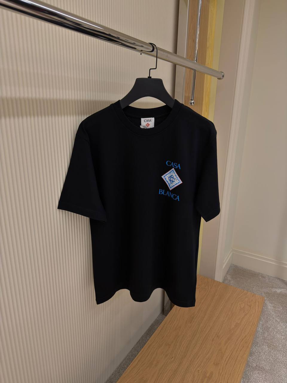 Casablanca Diamond Monogram Tee – Black - NV ESSENTIALS
