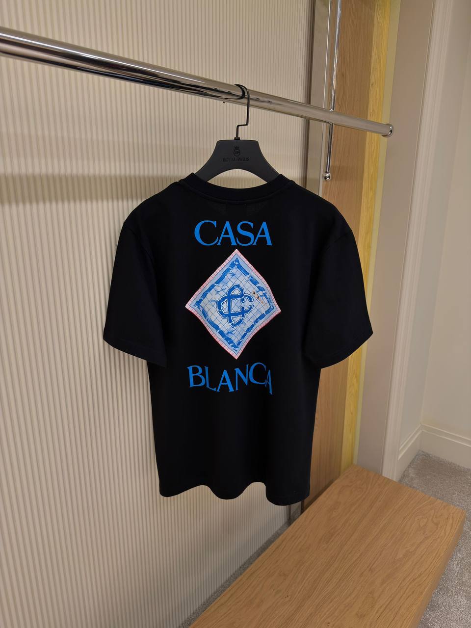 Casablanca Diamond Monogram Tee – Black - NV ESSENTIALS