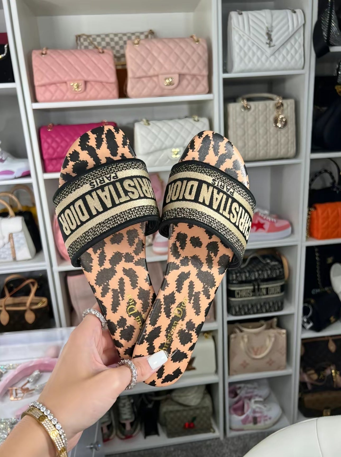 Christy panter sandals - NV ESSENTIALS