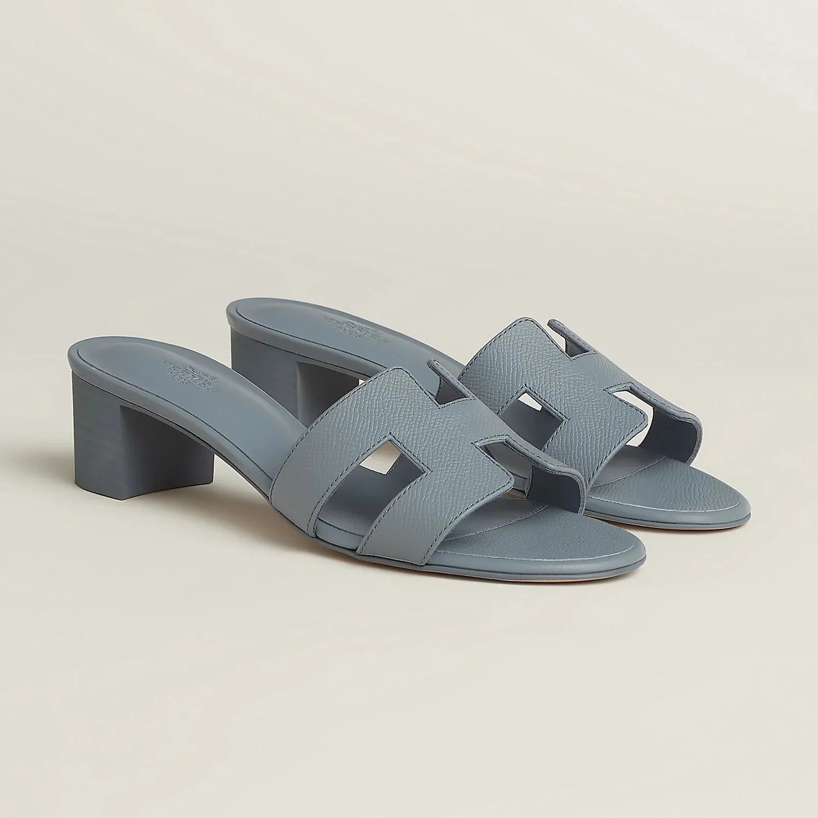 H OASIS HEELED SANDALS BLUE GREY - NV WARDROBE