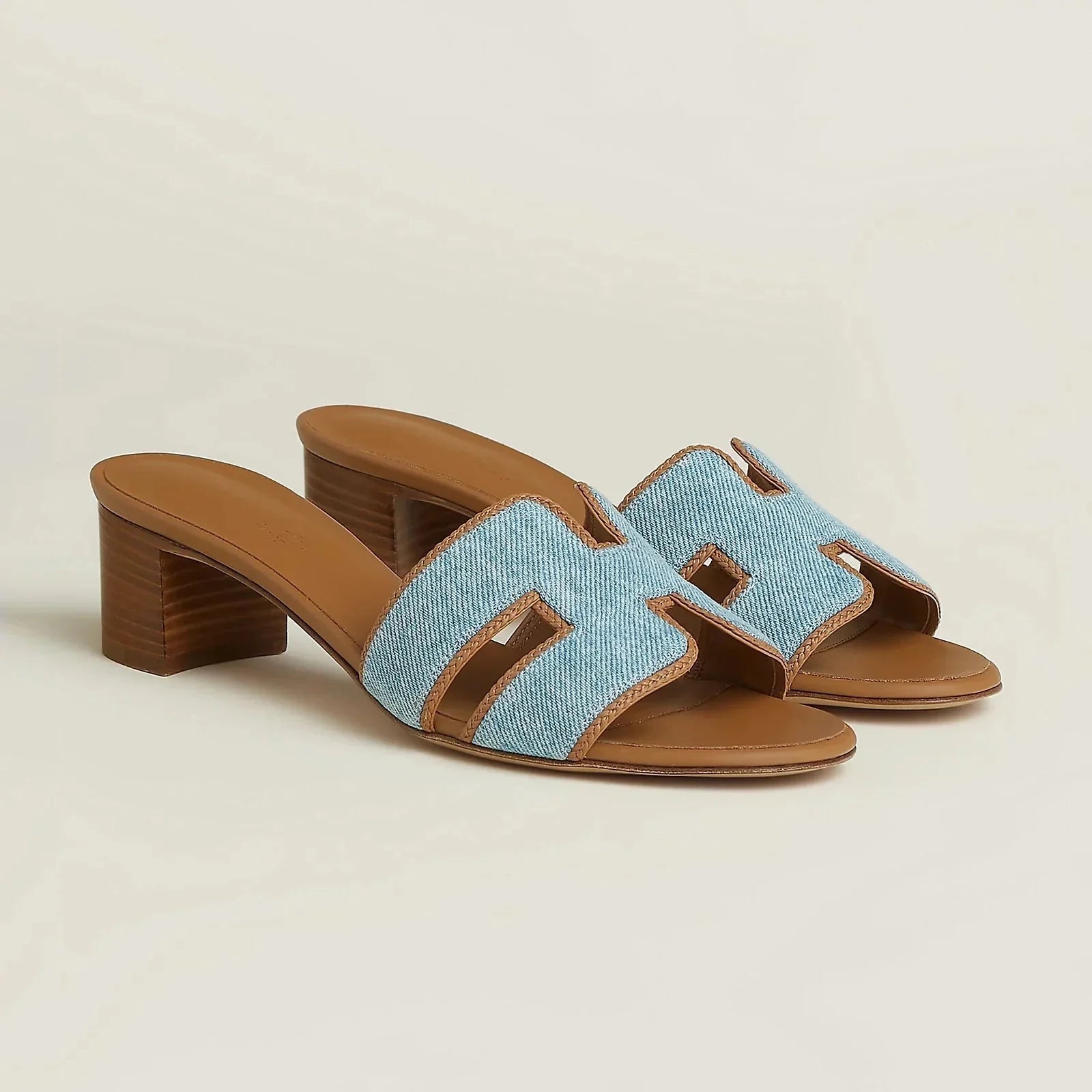 H OASIS HEELED SANDALS DENIM - NV ESSENTIALS