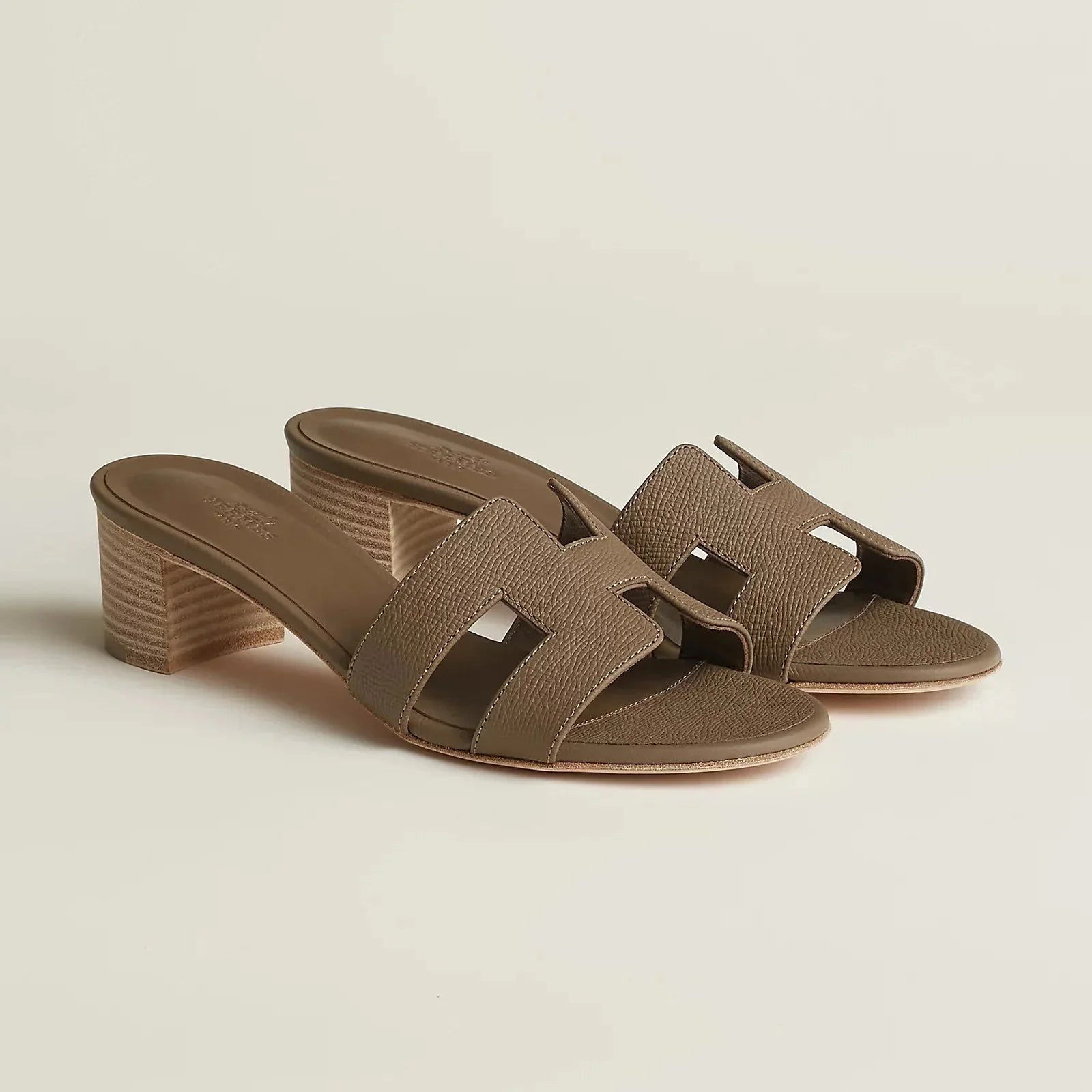 H OASIS HEELED SANDALS TAUPE - NV ESSENTIALS
