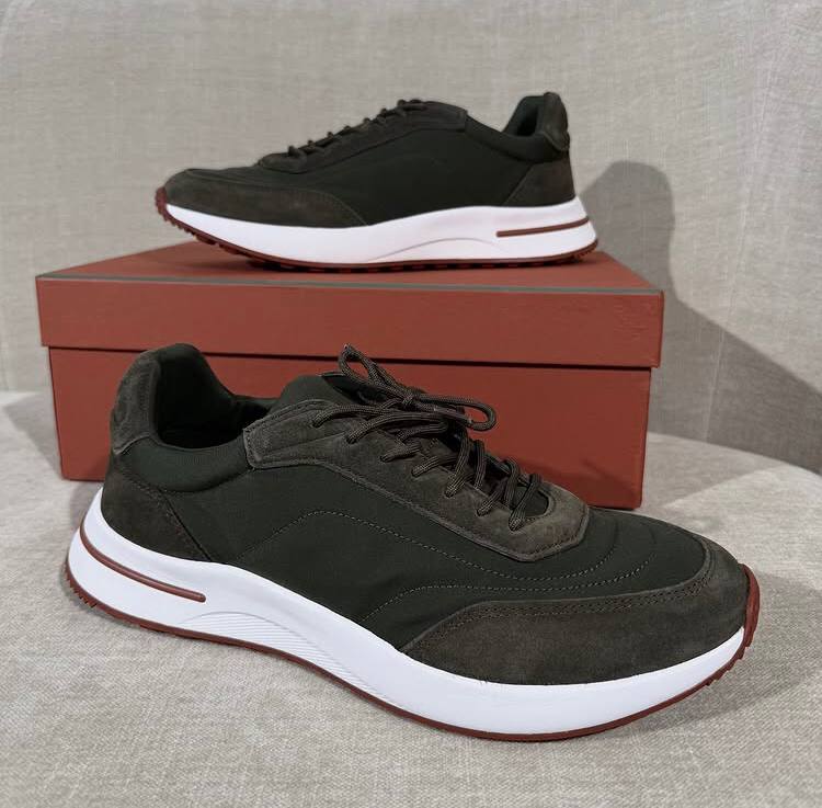 Loro Piana Week-End Walk Vert Kaki Foncé - NV ESSENTIALS