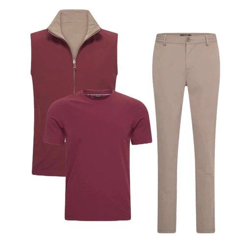 Triple Set Bordeaux Kaki
