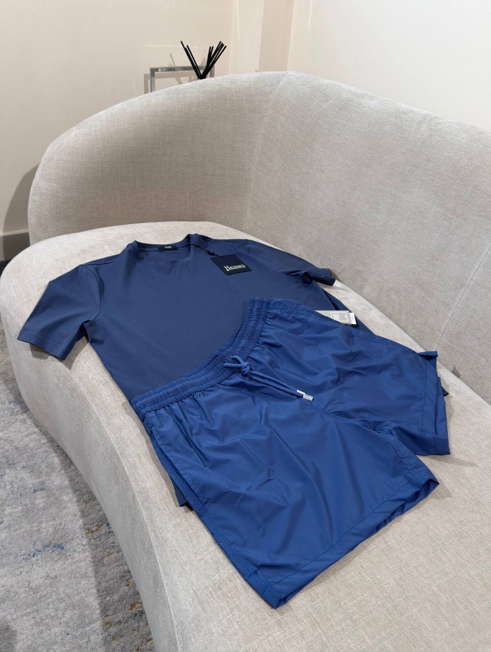 Set Herno T-shirt + Short Marine Uni - NV ESSENTIALS