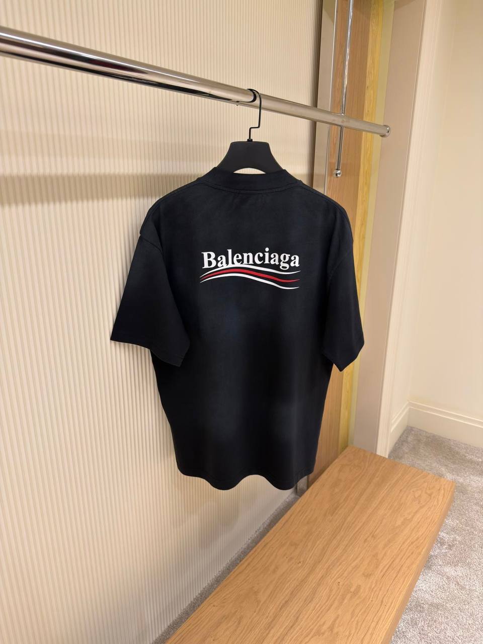 T-Shirt Balenciaga Noir Political Campaign - NV ESSENTIALS