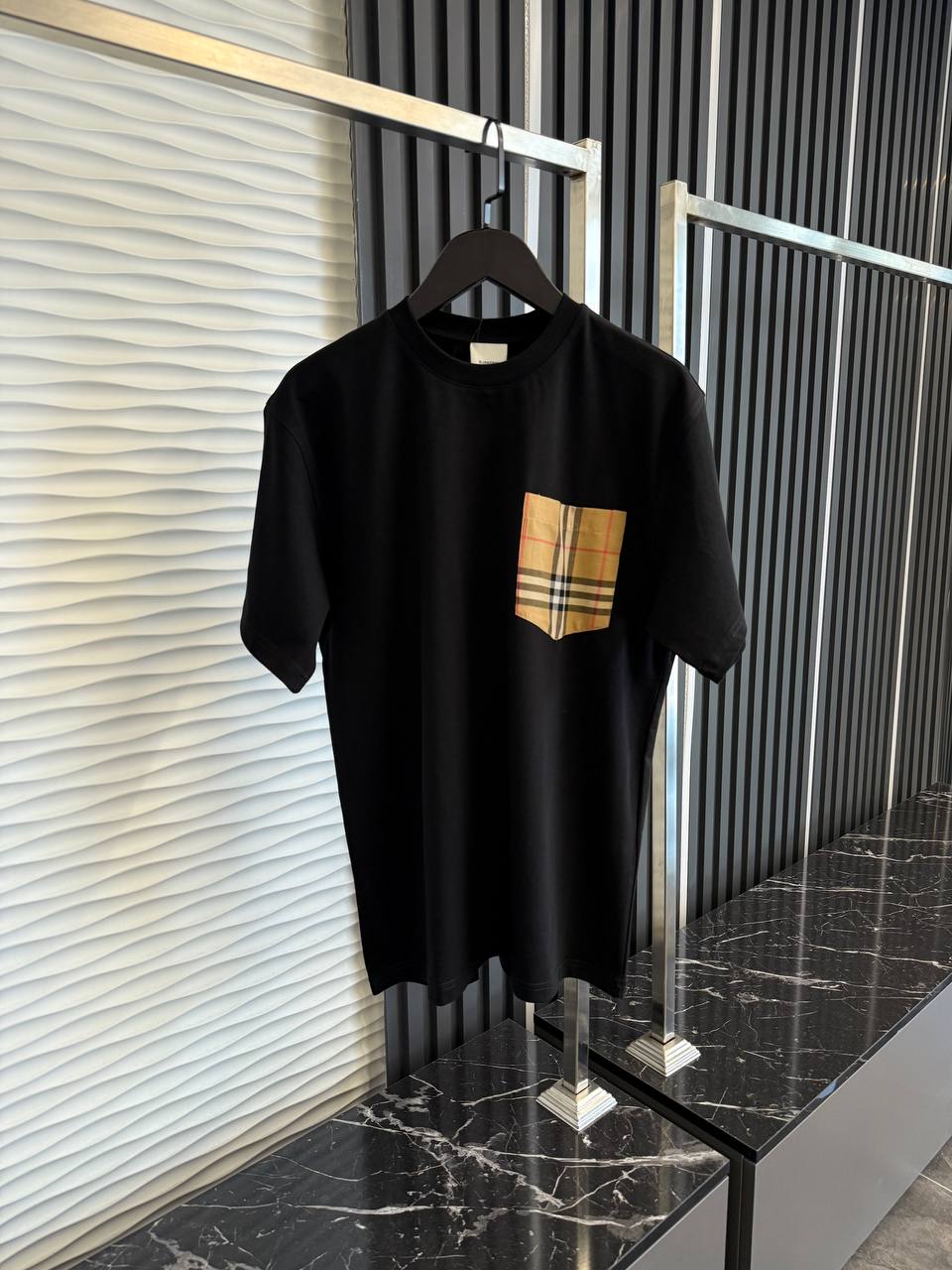 T-Shirt Burberry Poche Check - NV ESSENTIALS
