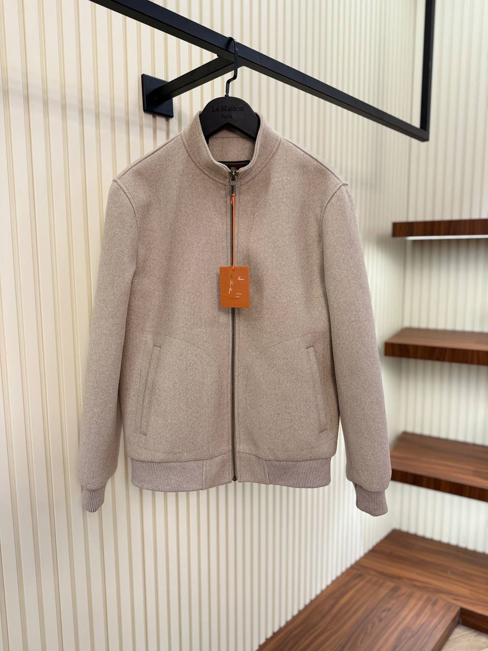 Veste Bomber Loro Piana Beige Cachemire - NV ESSENTIALS