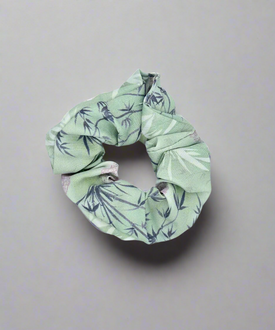 Dreamy Floral Scrunchie | Soft Fabric Hair Tie for Everyday Styling