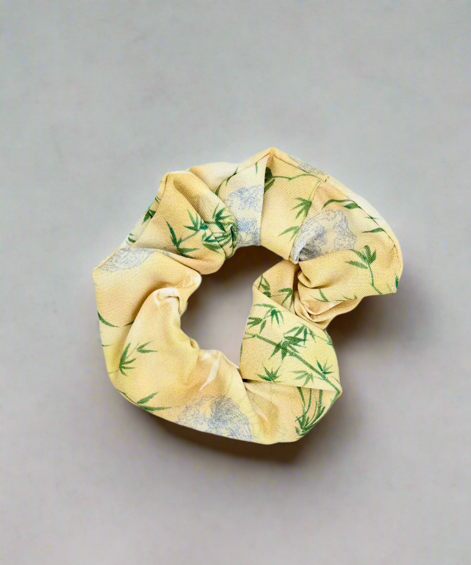 Dreamy Floral Scrunchie | Soft Fabric Hair Tie for Everyday Styling