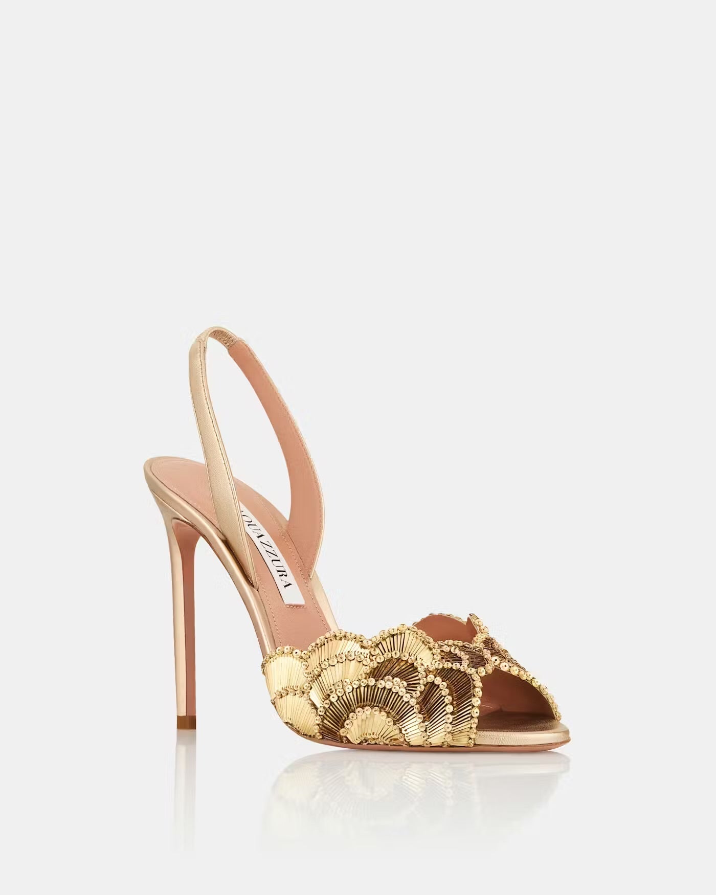 AQUA STRAP HEELS GOLD - NV ESSENTIALS