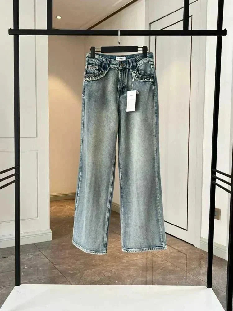 big logo jeans - NV ESSENTIALS