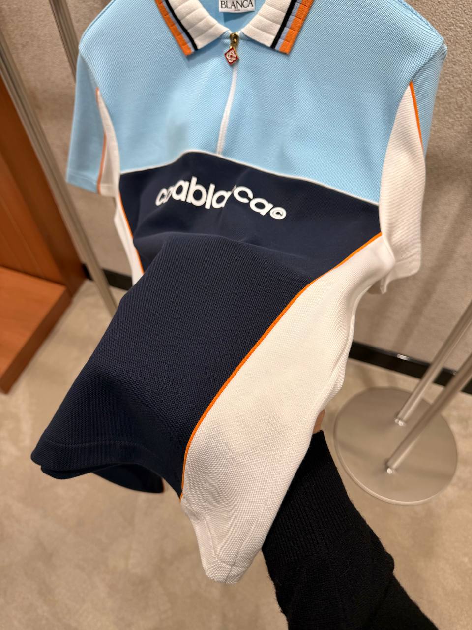 Casablanca - Polo Bleu Ciel / Marine - NV ESSENTIALS