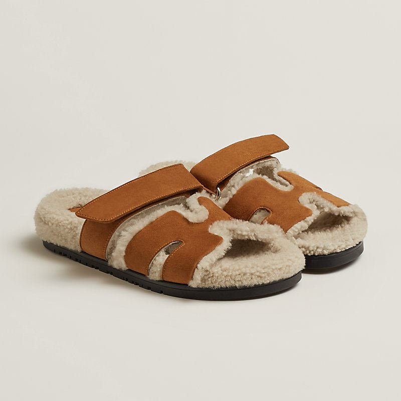 CHYPRE SANDALS TEDDY BROWN - NV WARDROBE
