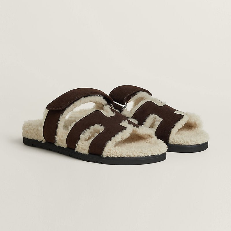 CHYPRE SANDALS TEDDY CHOCOLATE - NV ESSENTIALS
