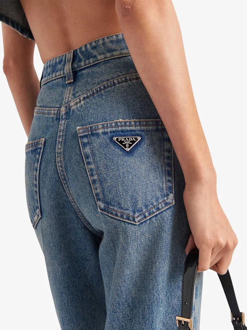 CLASSY TRIANGLE DENIM JEANS - NV ESSENTIALS