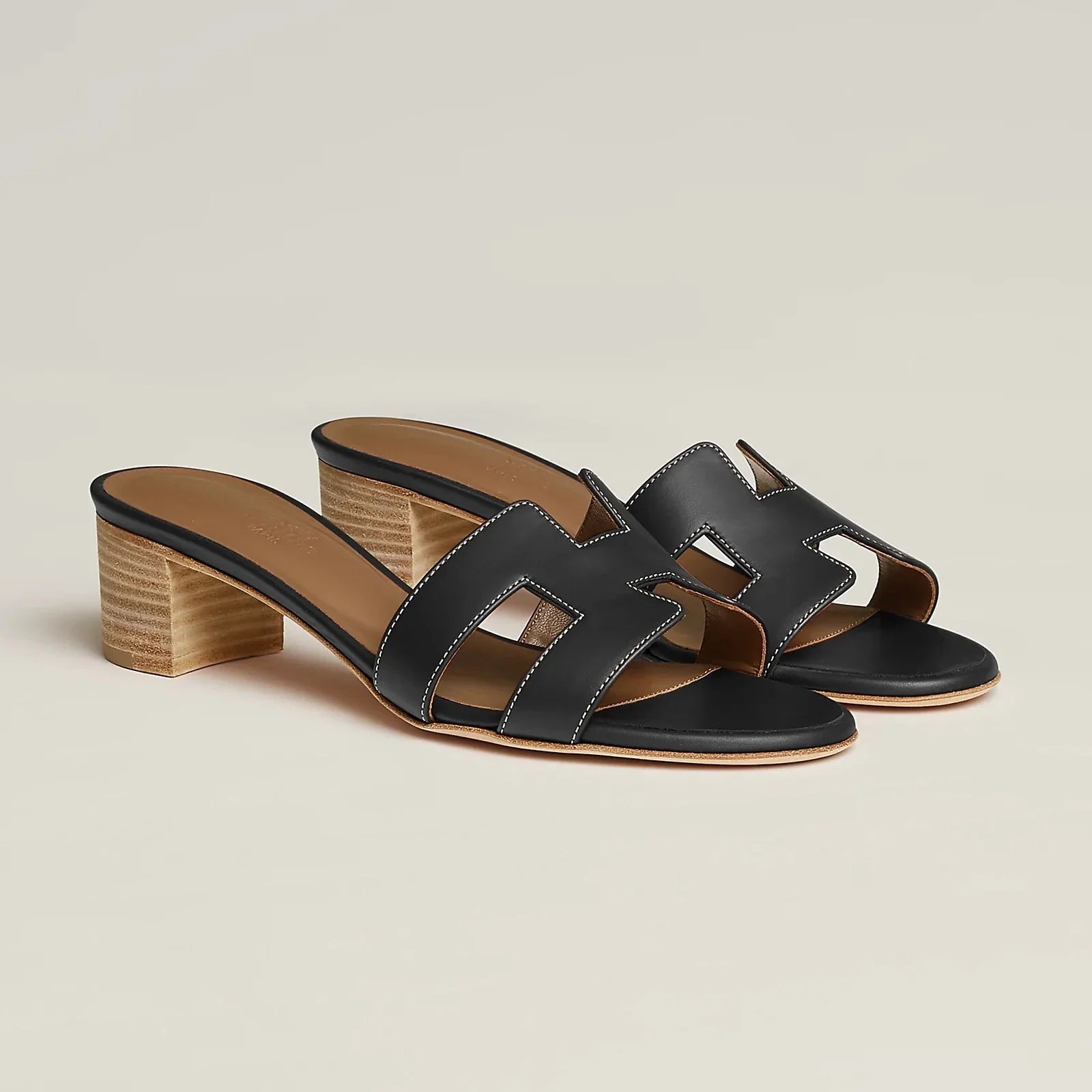 H OASIS HEELED SANDALS BLACK - NV WARDROBE