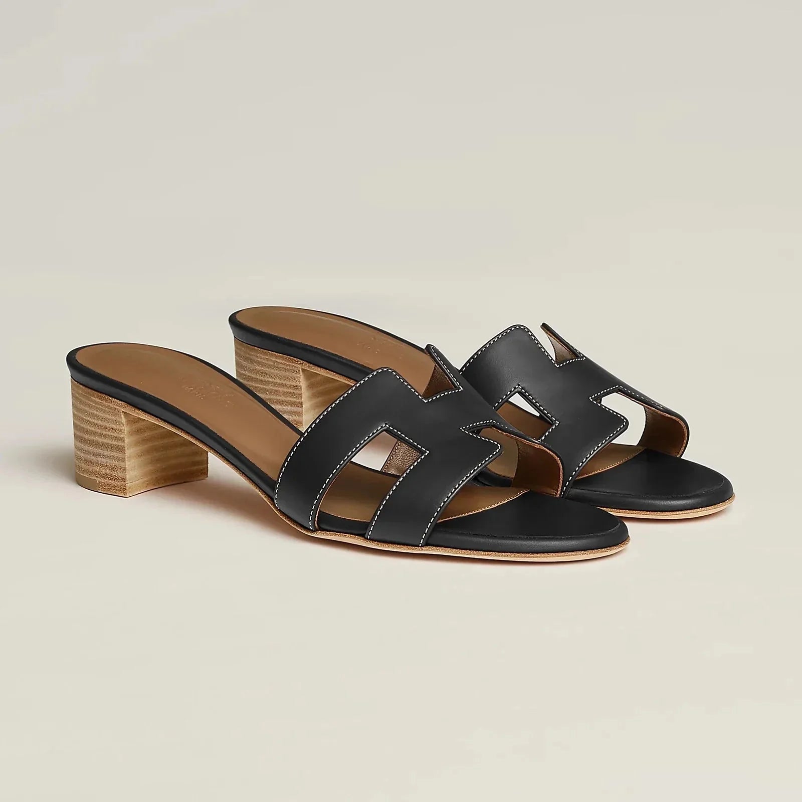 H OASIS HEELED SANDALS BLACK - NV ESSENTIALS
