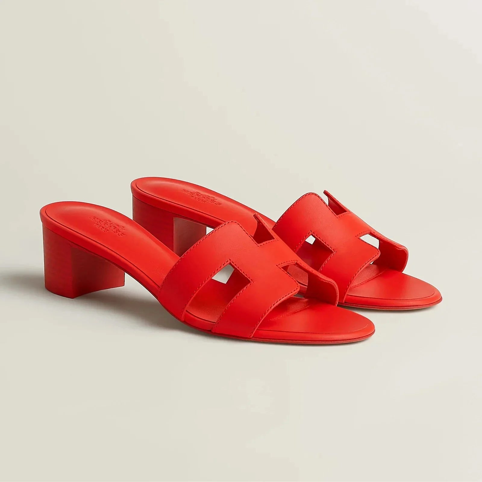 H OASIS HEELED SANDALS RED - NV ESSENTIALS