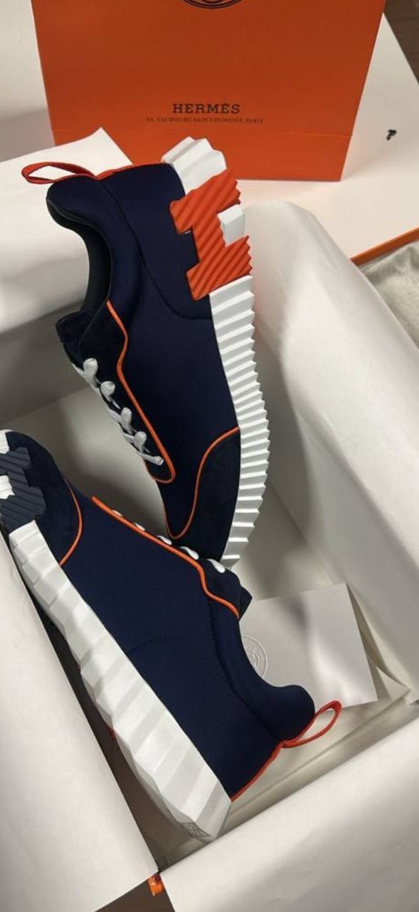 Hermès Bouncing Bleu Marine/Orange - NV ESSENTIALS