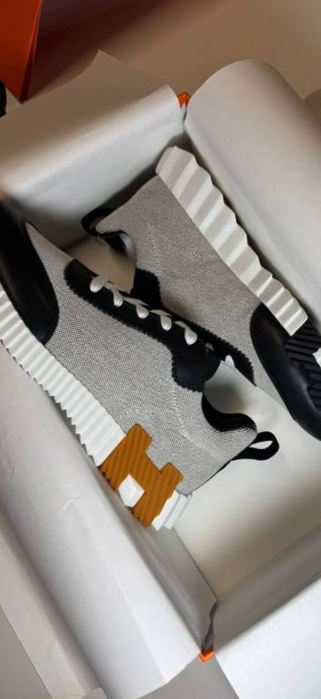 Hermès Bouncing Grey Knit/Black - NV ESSENTIALS