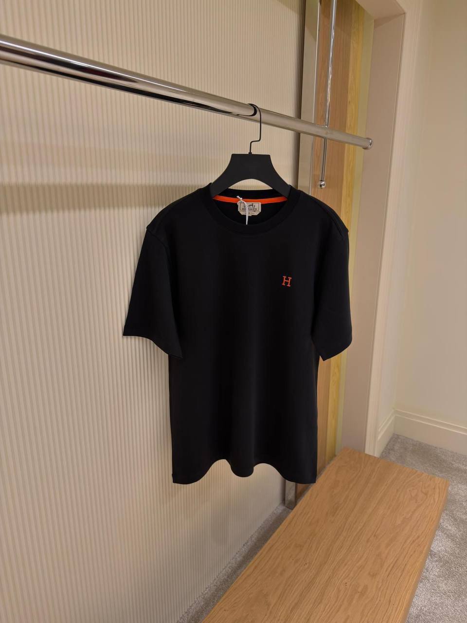 Hermès – Orange H Logo Tee – Essential Collection - NV ESSENTIALS