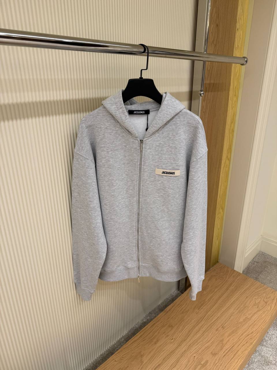 Hoodie Zippé Jacquemus Gris - NV ESSENTIALS