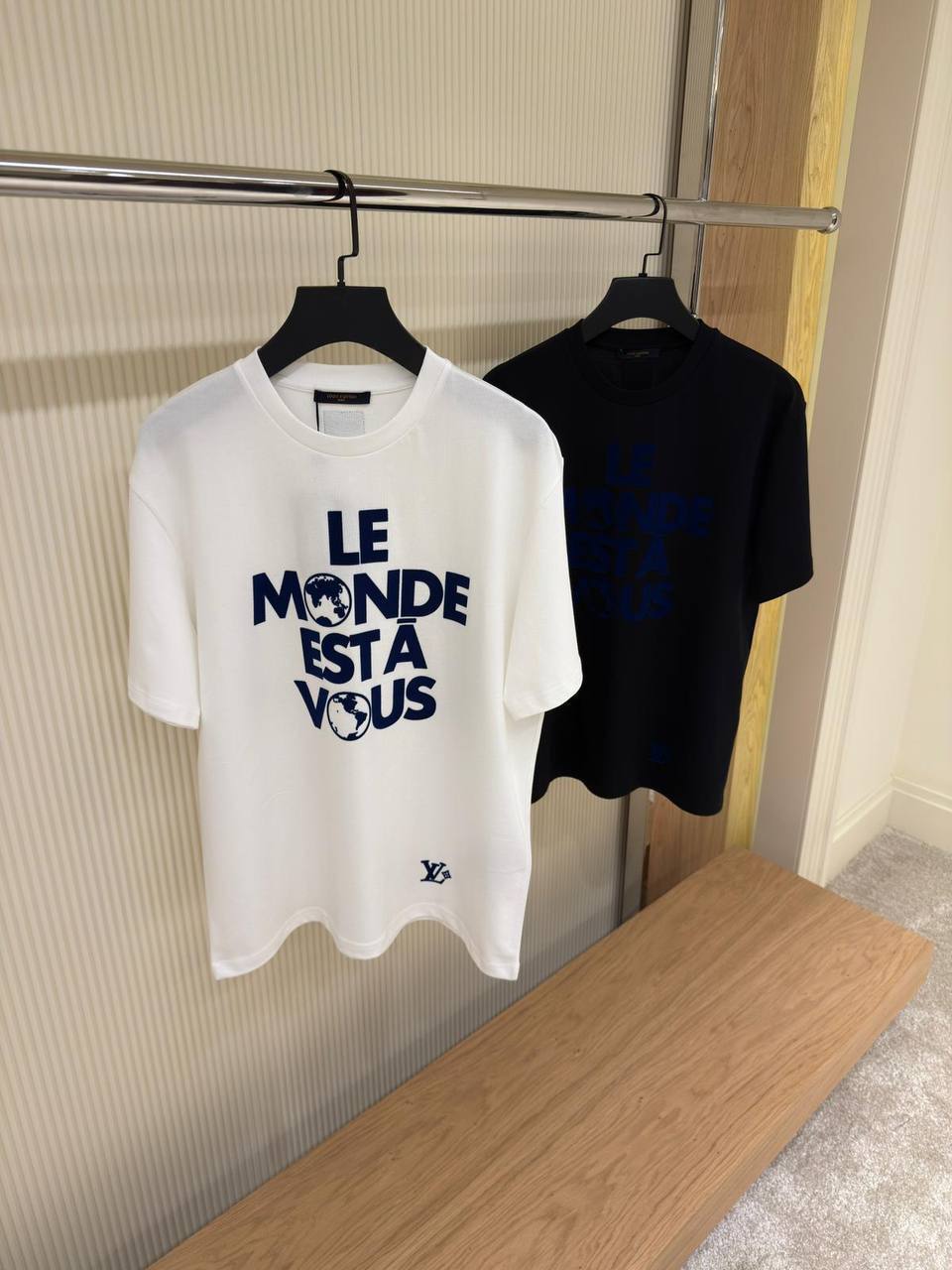 LV T-Shirt White & Blue - NV ESSENTIALS