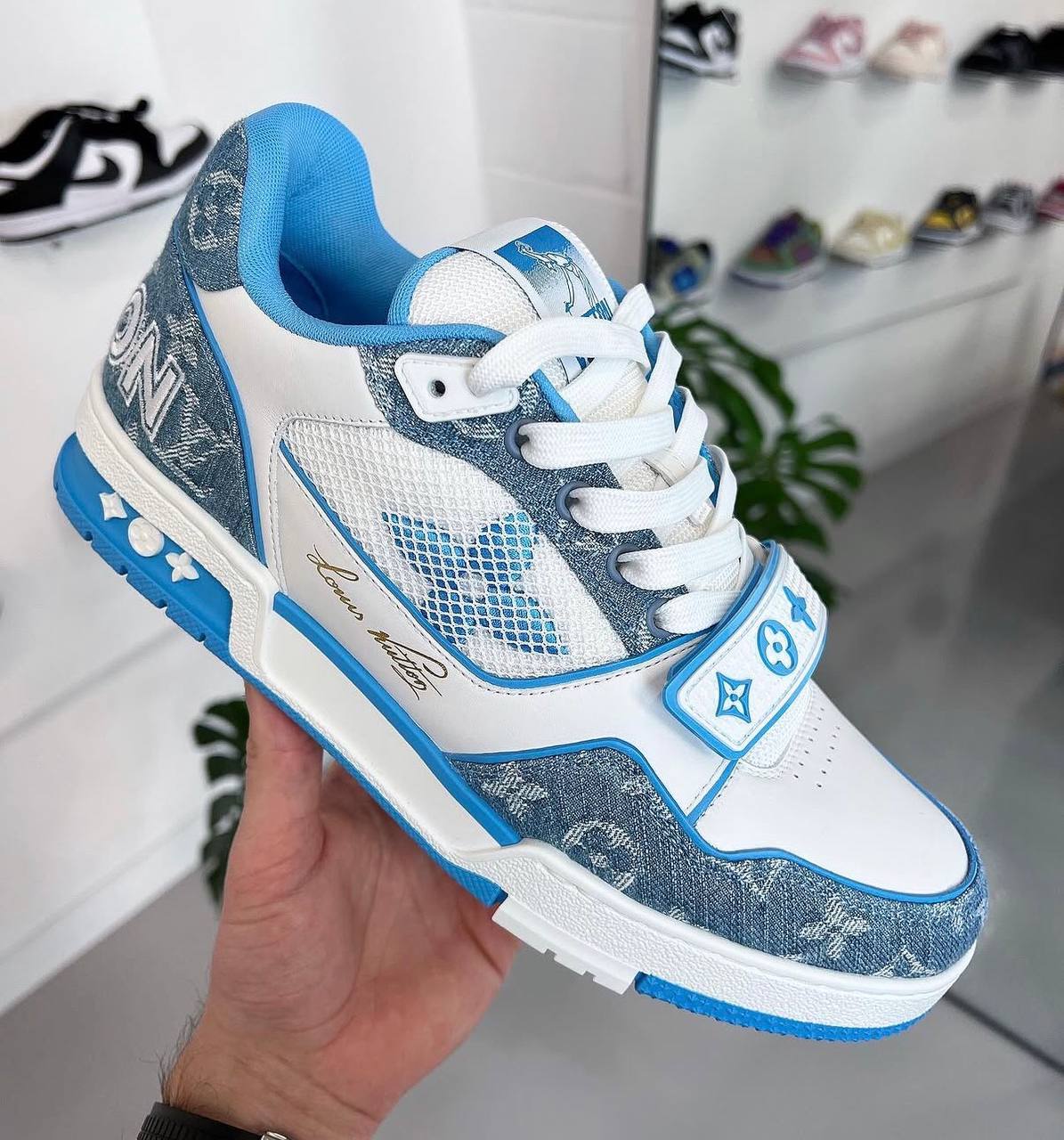 LV Trainers Light Blue - NV ESSENTIALS
