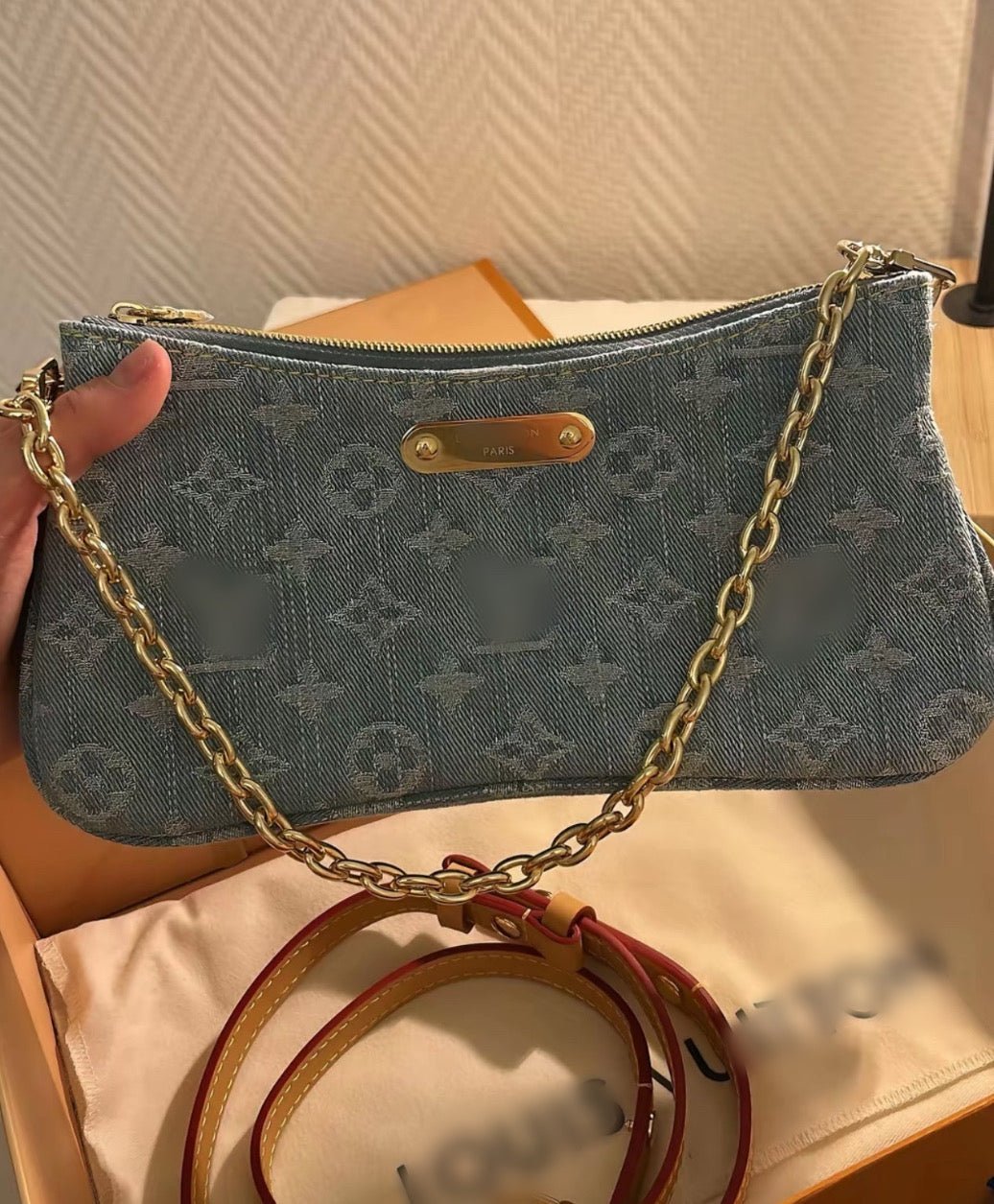 mini denim bag with chain - NV ESSENTIALS