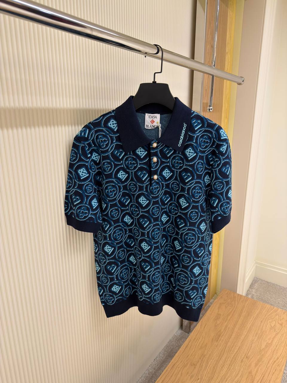 Polo Casablanca Navy Monogram Coin - NV ESSENTIALS
