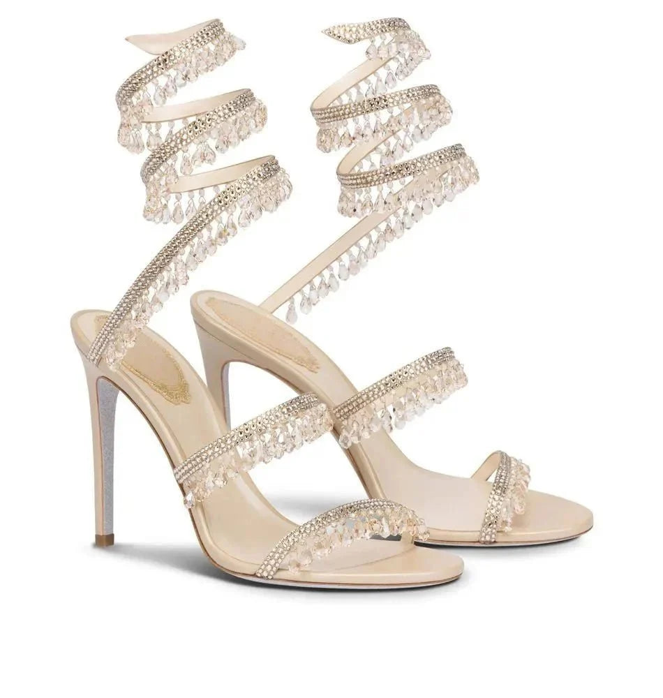 RENE C HIGH HEELS WHITE GOLD - NV ESSENTIALS