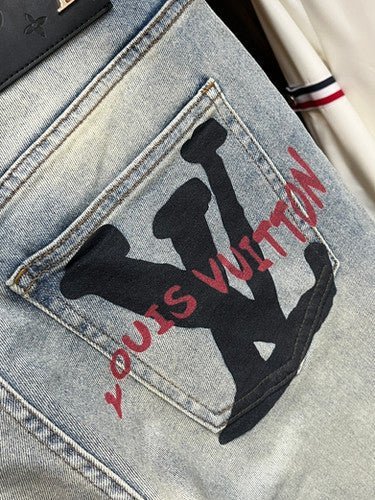 skater logo jeans - NV ESSENTIALS
