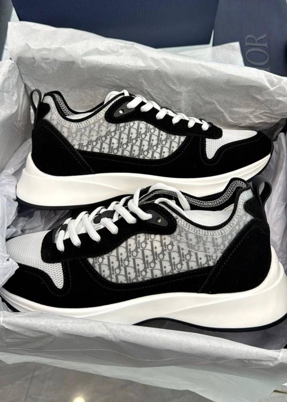 Sneaker Dior B22 Noir/Blanc Oblique - NV ESSENTIALS