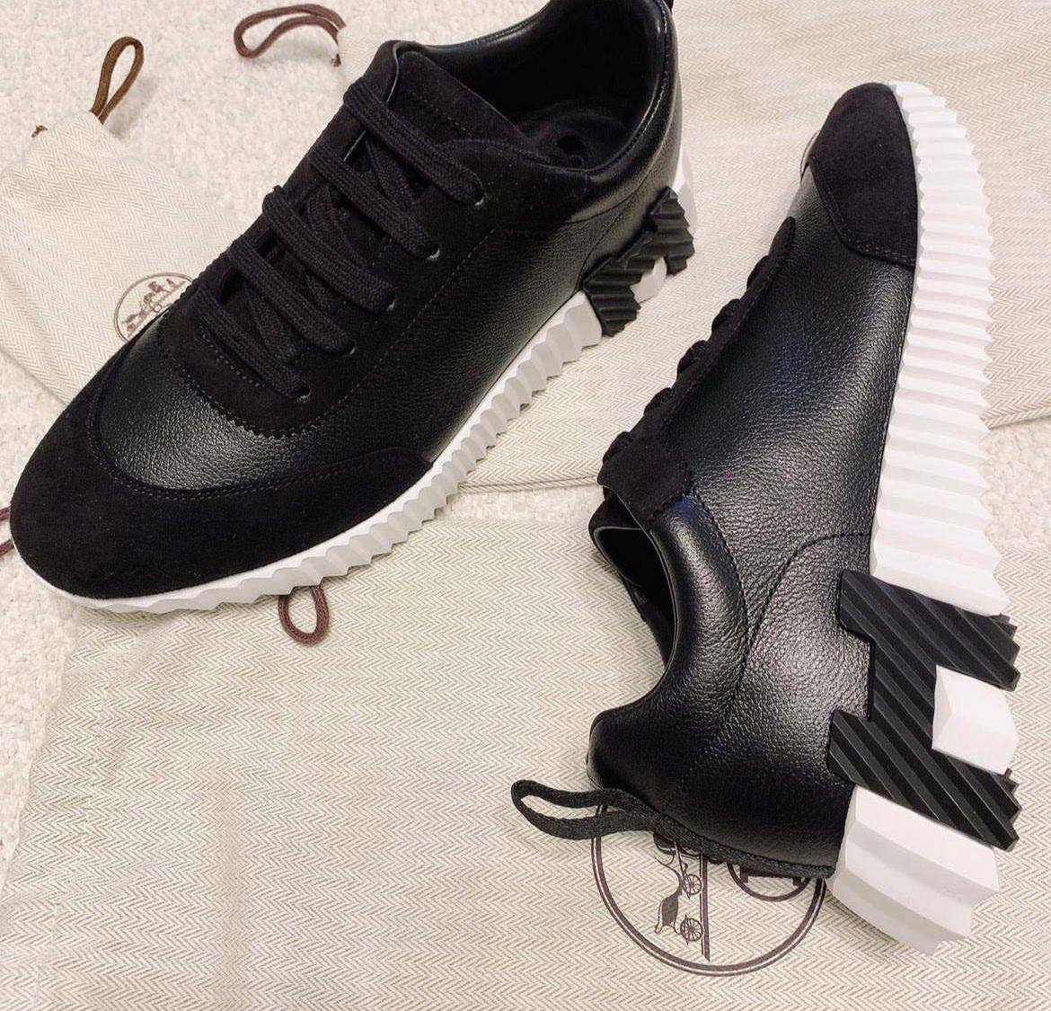 Sneaker Hermes Bouncing Noir Cuir - NV ESSENTIALS