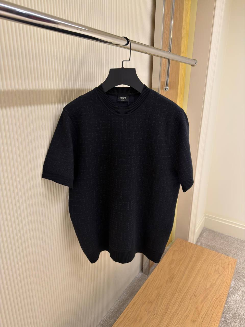 T-Shirt Fendi Noir FF Jacquard - NV ESSENTIALS