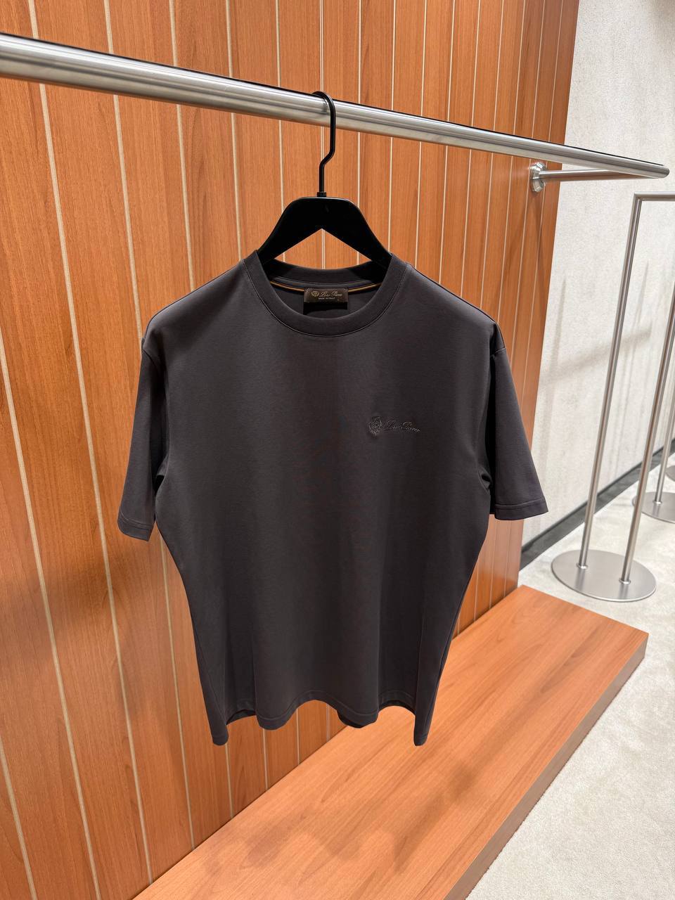 T-Shirt Loro Piana Gris Anthracite - NV ESSENTIALS
